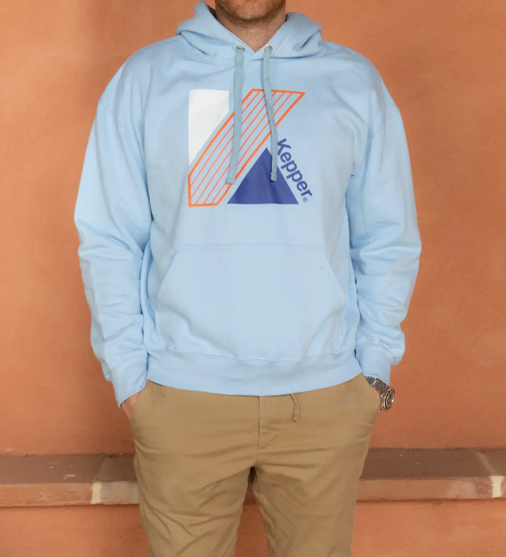 Hoodie bleu ciel homme hot sale