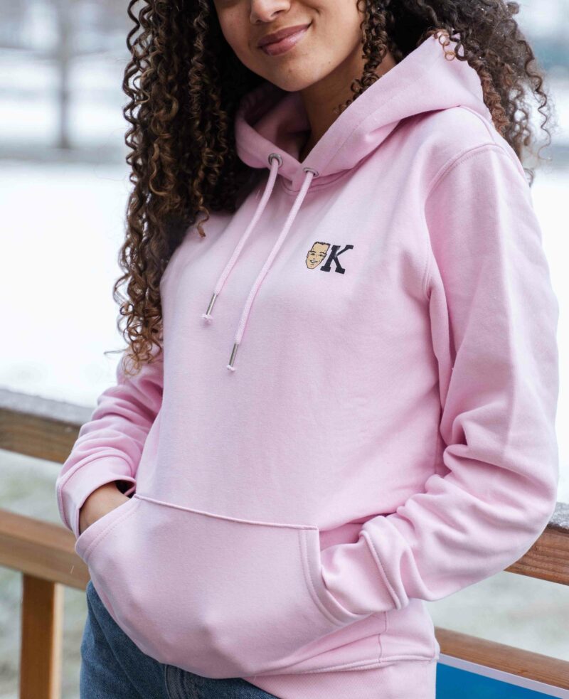 Hoodie K couleur rose