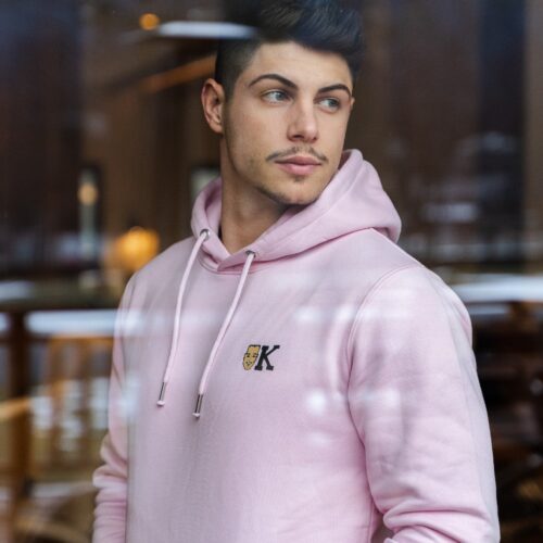 Hoodie K couleur rose