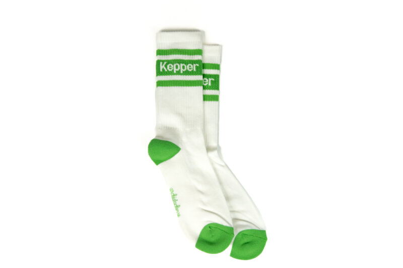 Chaussettes verte et écru Kepper